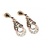 Серьги Dolce & Gabbana овалы цвет лунного камня