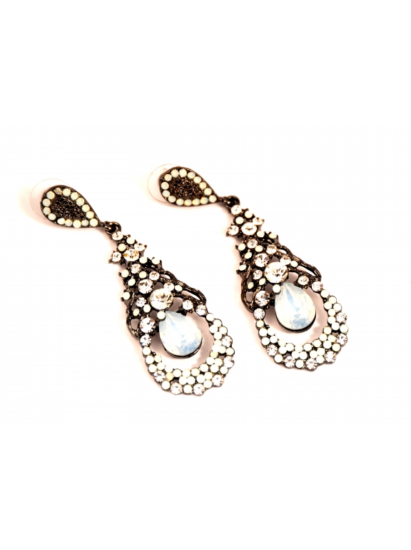 Серьги Dolce & Gabbana овалы цвет лунного камня