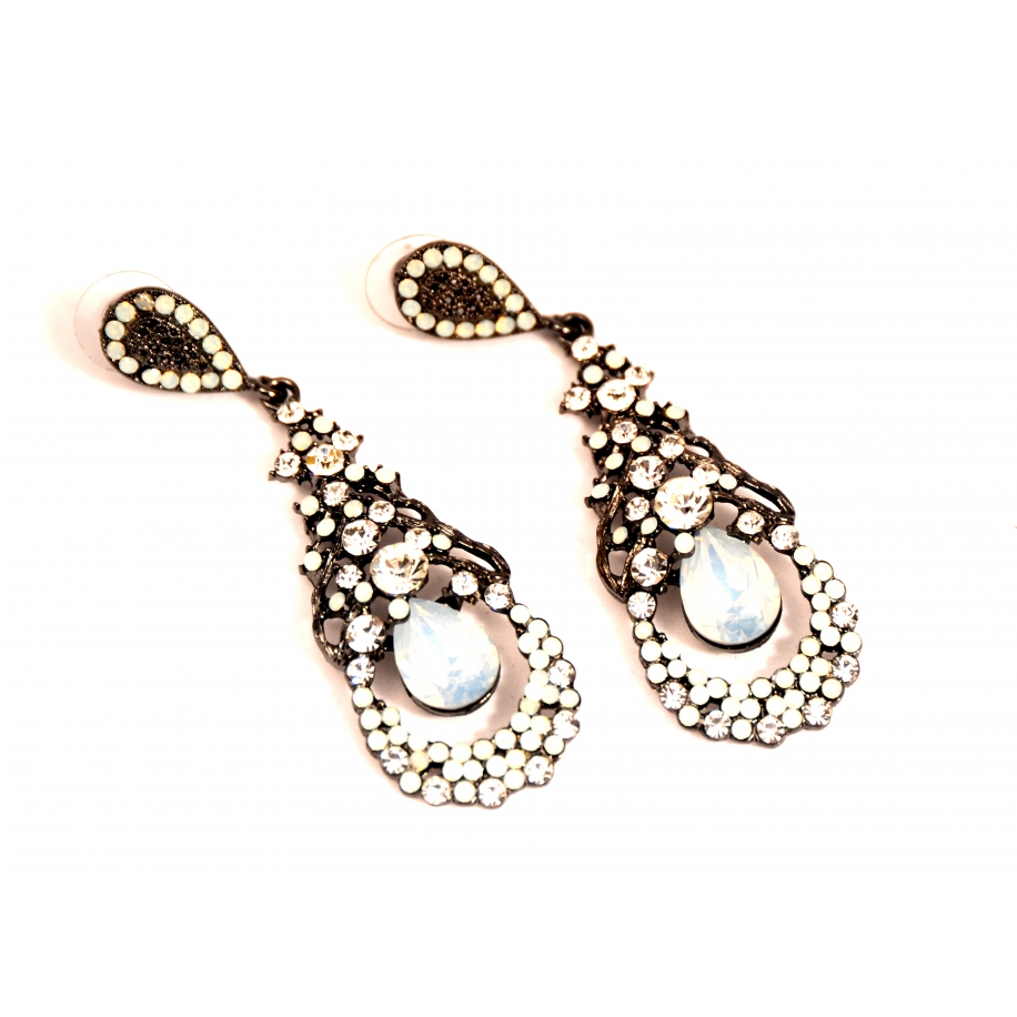 Серьги Dolce & Gabbana овалы цвет лунного камня