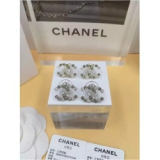 Белые Серьги Chanel белый значок бело-серые камни