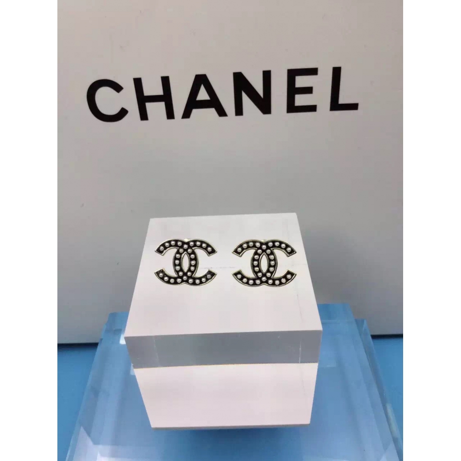 Черные Серьги Chanel черный значок классика