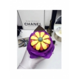 Красно - Желтая Брошка Chanel цветок эмаль красно - желтый