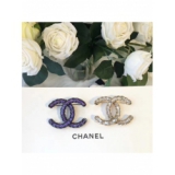 Золотая Брошка Chanel перламутровый золотой значок