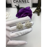 Золотые Серьги Chanel золотые снежинки камни