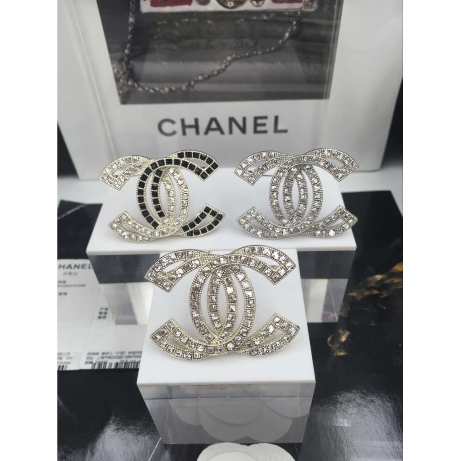 Белая Брошка Chanel белый значок камни