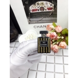 Черная брошка Chanel флакон духов