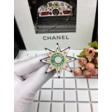 Разноцветная брошка Chanel звезда