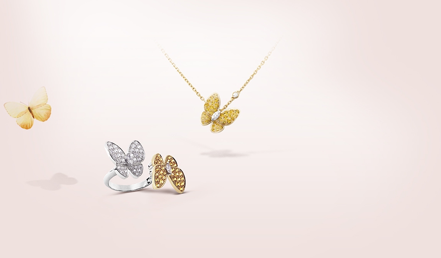 Весенняя ювелирная коллекция Two Butterfly от Van Cleef & Arpels